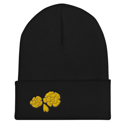 marigold skull beanie