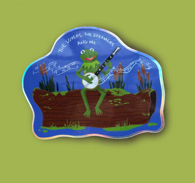 Kermit Rainbow Connection sticker - PBS